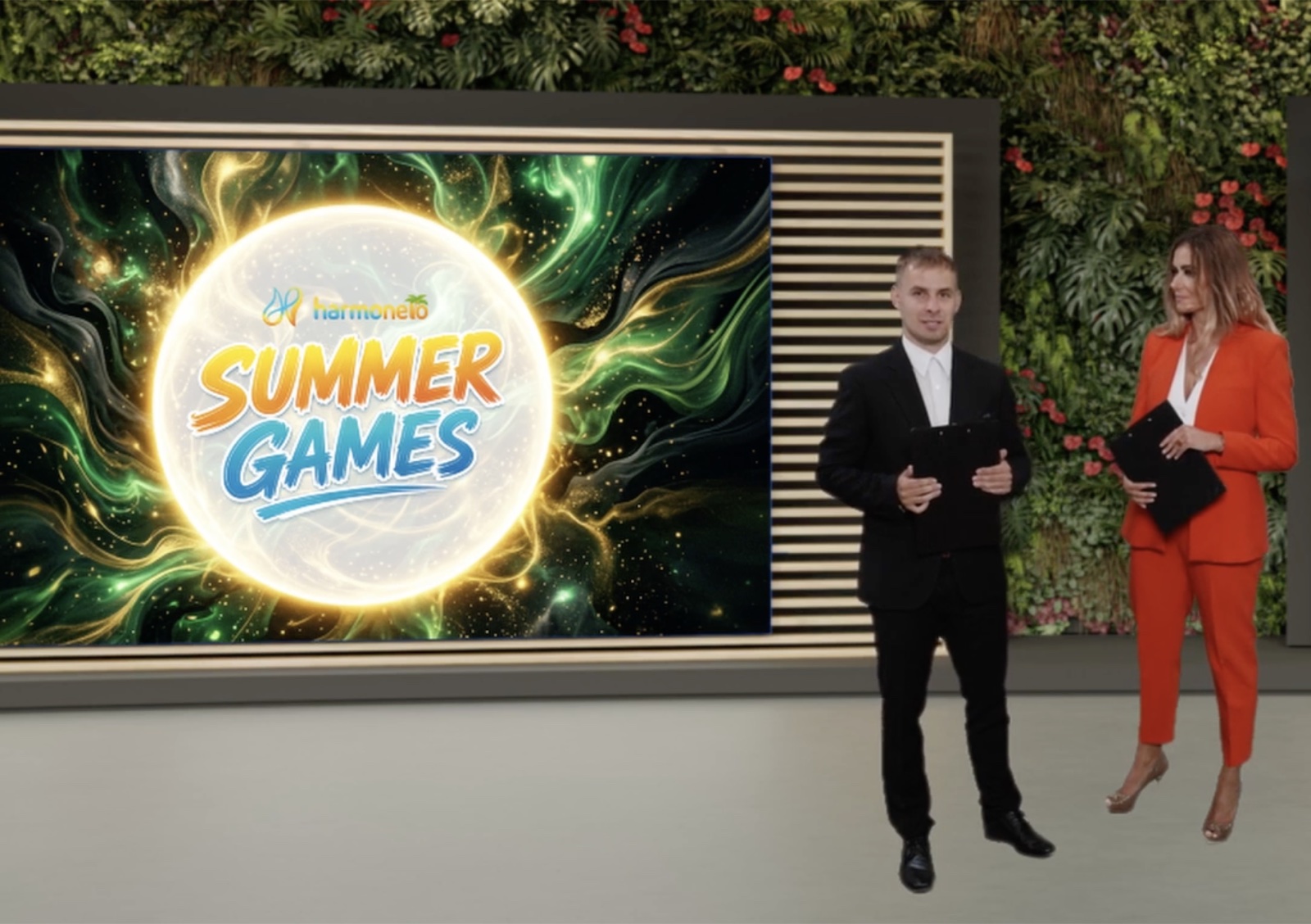 Tomáš Schromm presenteert Summer Games tijdens de 17e Harmonelo Academy. 