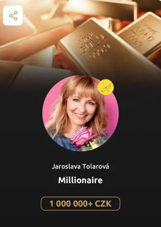 Jaroslava Tolarová, complimenti per questo traguardo raggiunto nelle commissioni incassate.