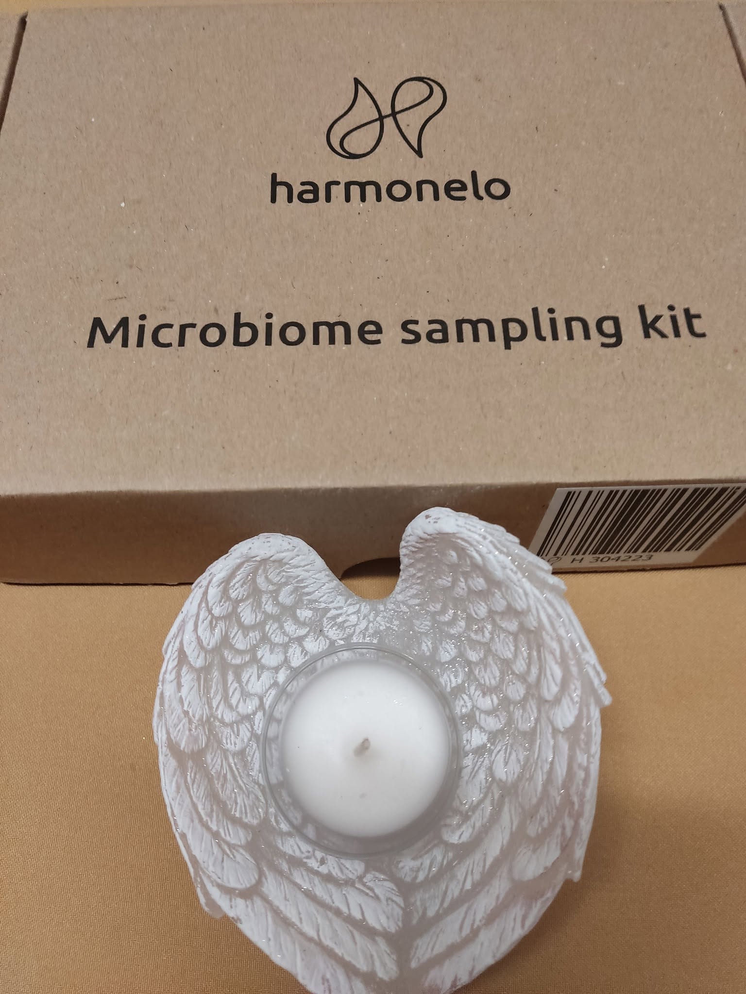 A Harmonelo mintavételi készlet a mikrobióm vizsgálatához Kateřina Neřádová bejegyzésében szereplő fotón.